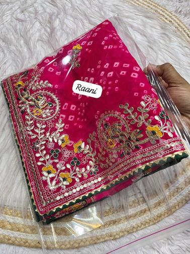 Vinayak bandej lehriya silk sarees wholesale price  - wholesale export
